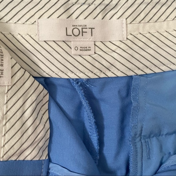 Ann Taylor Loft baby blue riviera shorts - Picture 6 of 9